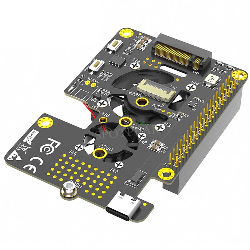Raspberry Pi topi 5 PCIe ke M. - Argon One V3 M.2 Nvme Case ulasan dan harga